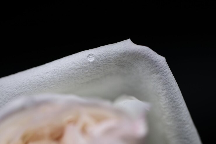 Photo 검은 바탕 에  잎 을 찍은 매크로 사진