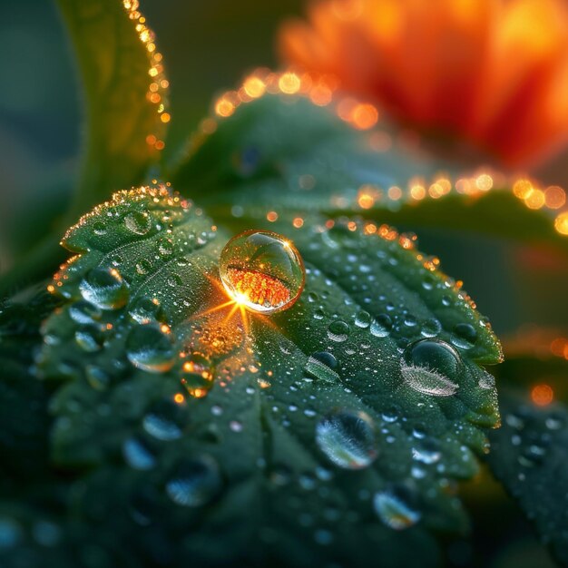 Macro shots of dewdrops 4 11