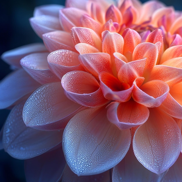 Macro shots of flower petals