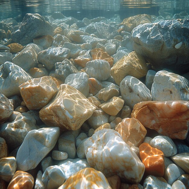 Photo macro shots of pebbles