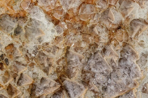 Macro steen Fluoriet mineraal op zwarte achtergrond
