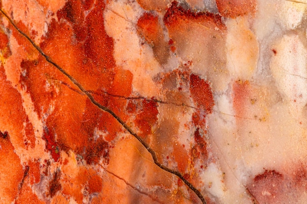 Macro stone Jasper mineral on white background