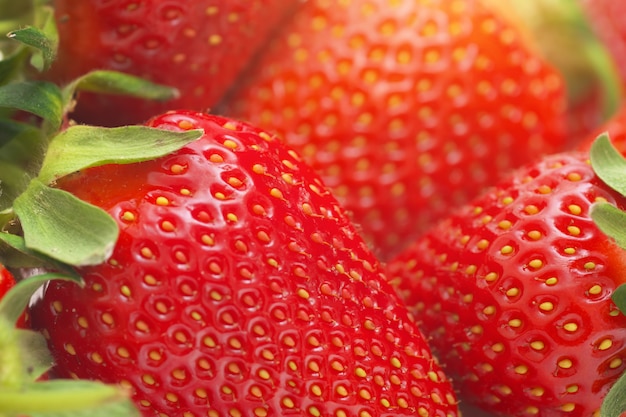 Photo macro of strawberry.