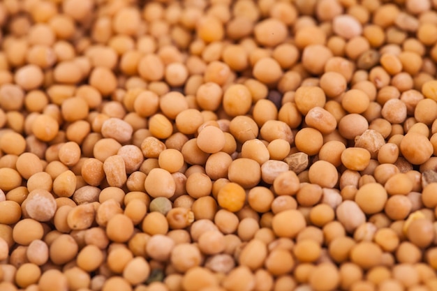 Macro Texture of Beige Peas