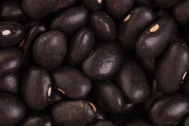 Macro Texture of Black Beans