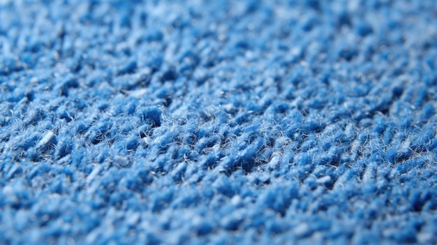 Foto macro-textuur detail van zachte blauwe pluche tapijtvloer