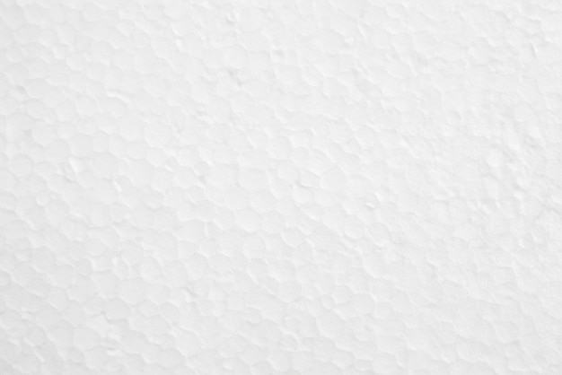 Macro-textuurfoto van het oppervlak van het witte schuimplaat