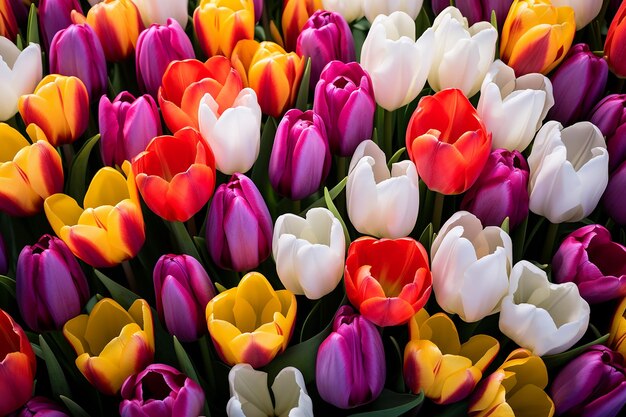 Photo macro tulips background