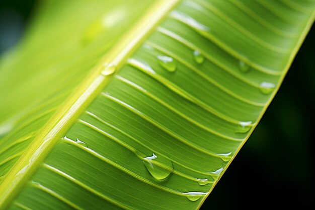 Macro van een groen tropisch blad