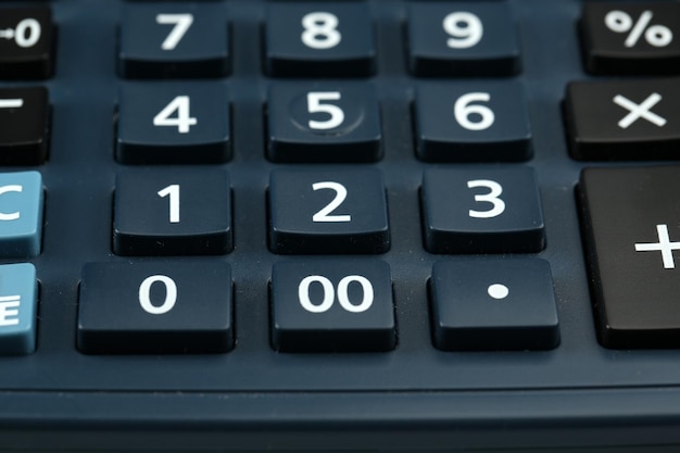 Macro view of calculator board