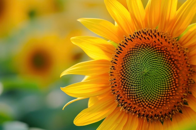 Macro View of sunflower