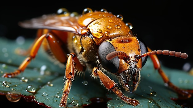 Macrobeeld van een insect