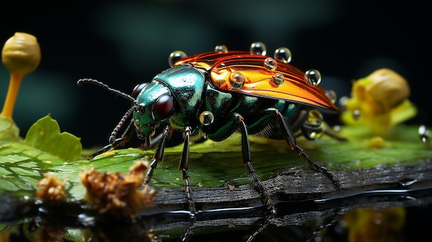 Macrobeeld van een insect