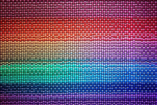 Macrofoto van een microled scherm met kleurenspectrumdisplay