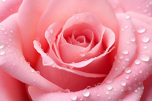 Macrofoto van een rozenknop met kleine waterdruppels