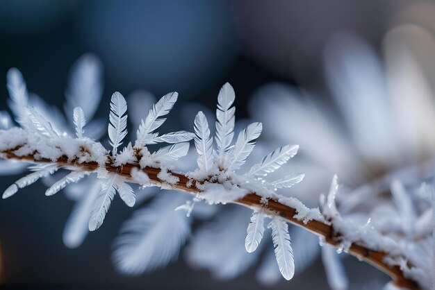 Macrofotografie van de natuur in de winter