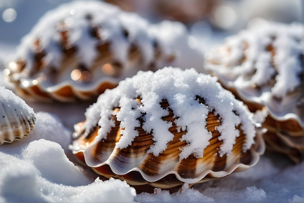 Macrofotografie van de natuur in de winter