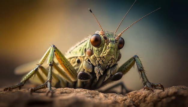 Macrofotografie van een krekel