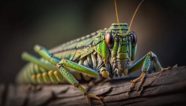 Macrofotografie van een krekel