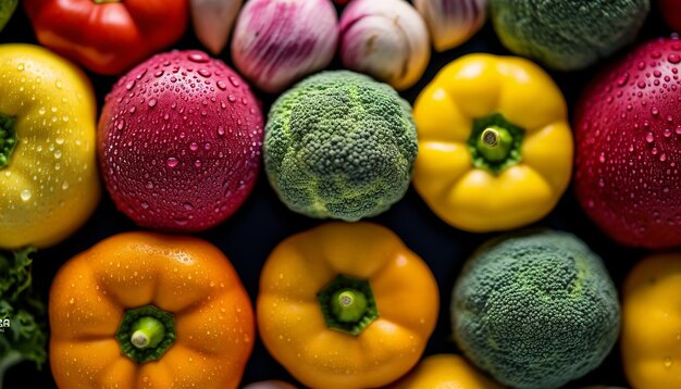 Foto macrofotografie van groenten