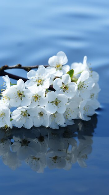 Macrofotografie voorjaarsbloesem bloemen 3d realistisch