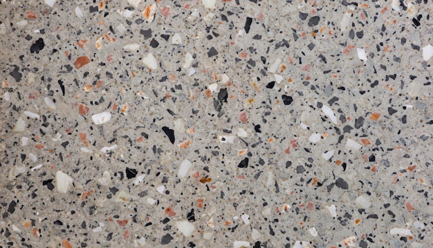 Macrophotography of terrazzo slab texture