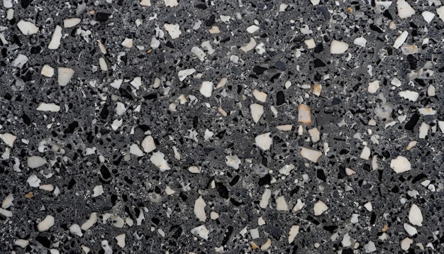 Macrophotography of terrazzo slab texture