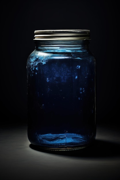 Фото Ужасная вязкая банкушка сумасшедшего ученого голубой изолированный реалистичный