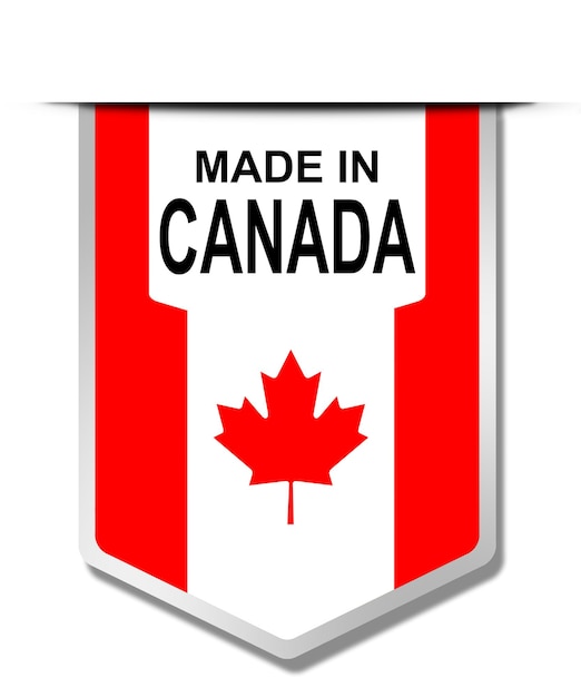 Photo made in canada word on hanging banner