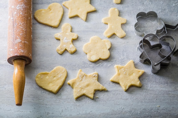 Made of fresh ingredients homemade milky biscuits