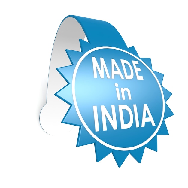 Made in India star label