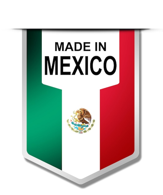 Made in Mexico word on hanging banner