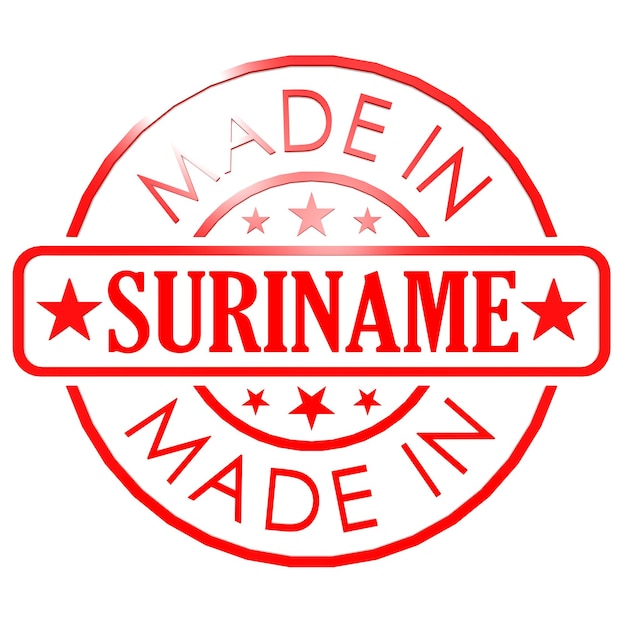 Made in Suriname red seal