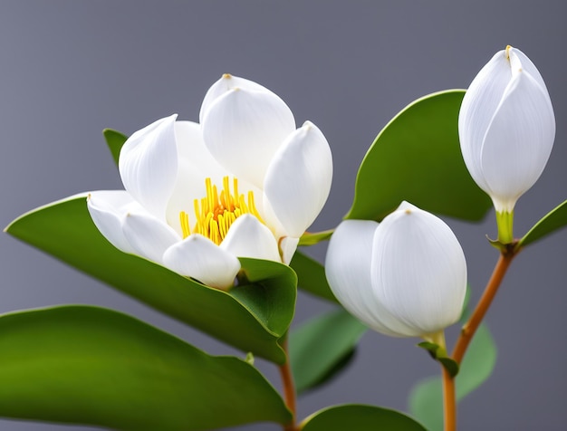 Madeliefjes op blauwe achtergrond