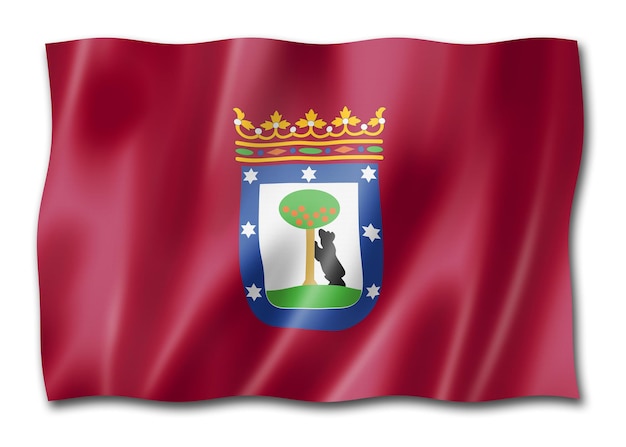 Флаг города Мадрид Испания