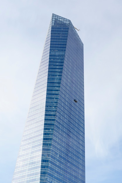 Photo madrid four towers skyline.