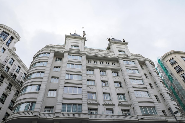 Madrid spain gran via building