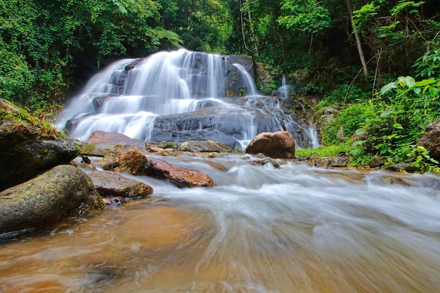 Mae Ra Muang Waterfall at Mae Moei National Park Thailand