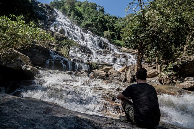 Mae Ya Waterfall in Chang Mai Thailand