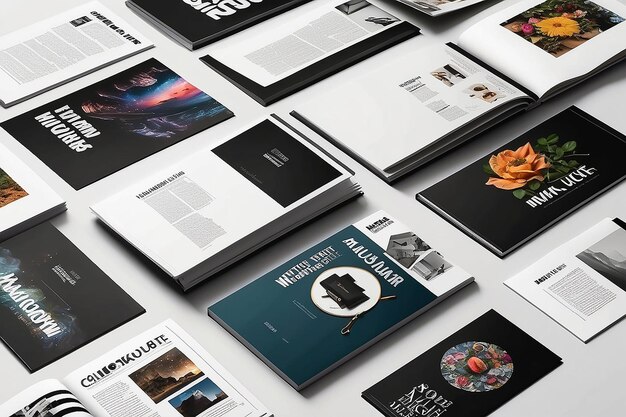 Foto magazin omslag mockup kit