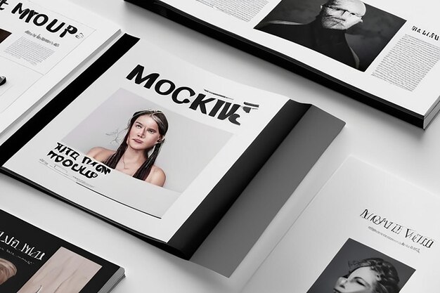 Magazin omslag mockup kit