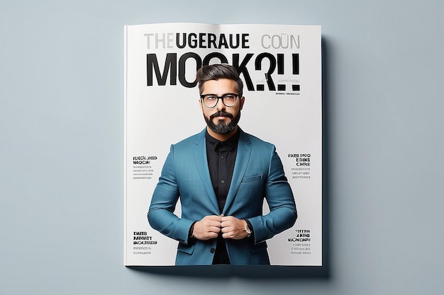 Photo magazine cover mockup kit