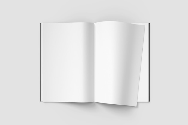 Photo magazine mockup blank