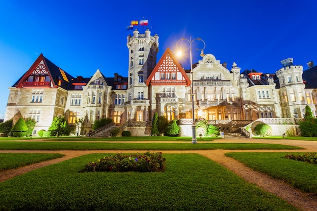 Magdalena Palace or Palacio de la Magdalena is a palace located on the Magdalena Peninsula in Santander city, Spain.