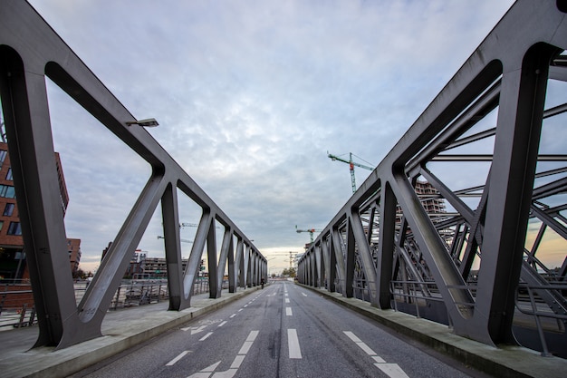 The Magdeburger bridge in Hamburg
