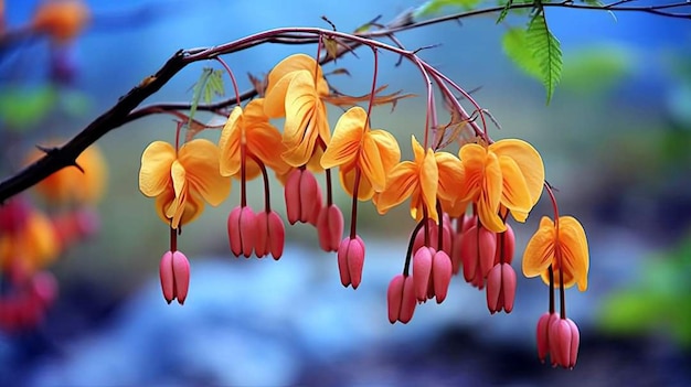 Photo magenta flowers dendarium photography