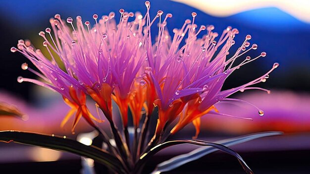 Photo magenta flowers dendarium photography