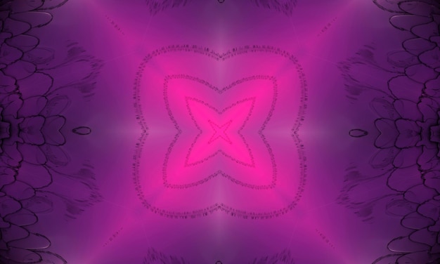 Magenta seamless pattern with cross. purple kaleidoscope