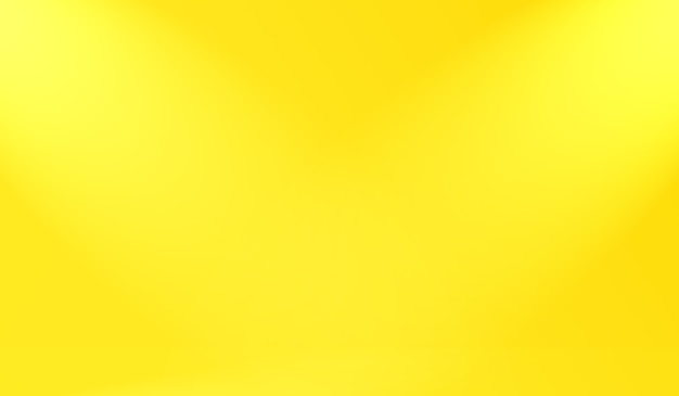 輝く黄色のグラデーションスタジオの背景の魔法の抽象的な柔らかな色。