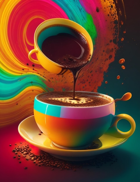 magic coffee illustration